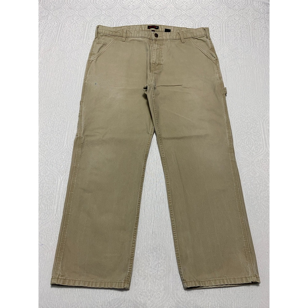 Wolverine Carpenter Work Pants Men's Size‎ 38×30 Brown Canvas